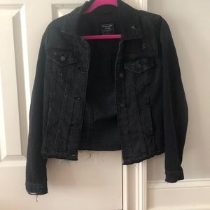 Abercrombie & Fitch Black Jean Jacket